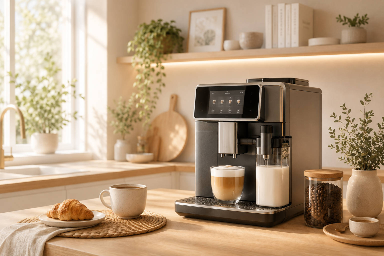 Kaffeevollautomat in moderner Küche