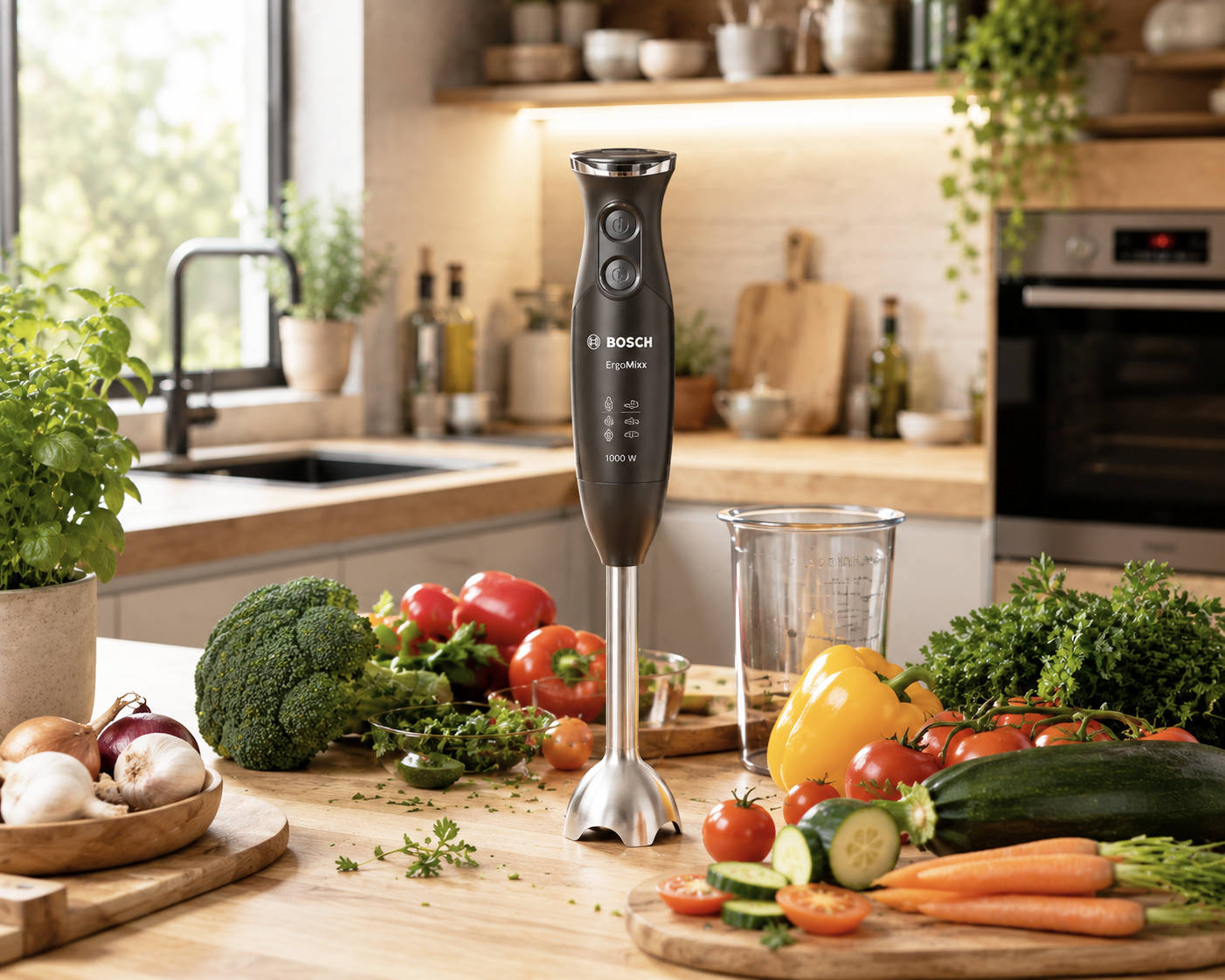 Stabmixer beim Kochen