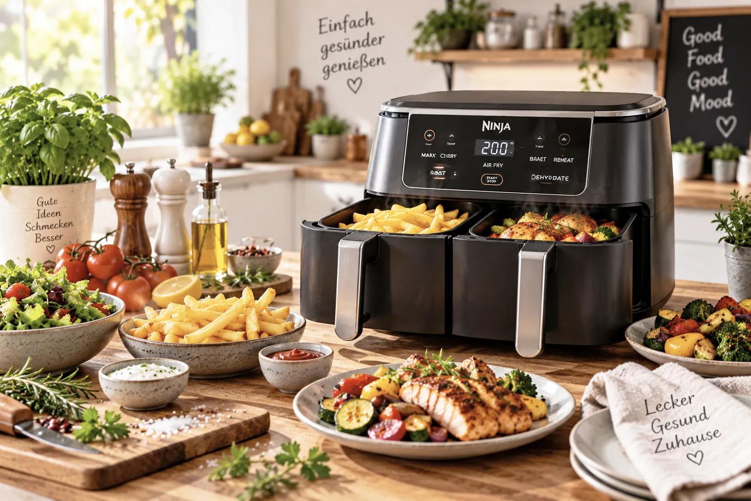 Airfryer Zutaten und Backpapier richtig vorbereiten
