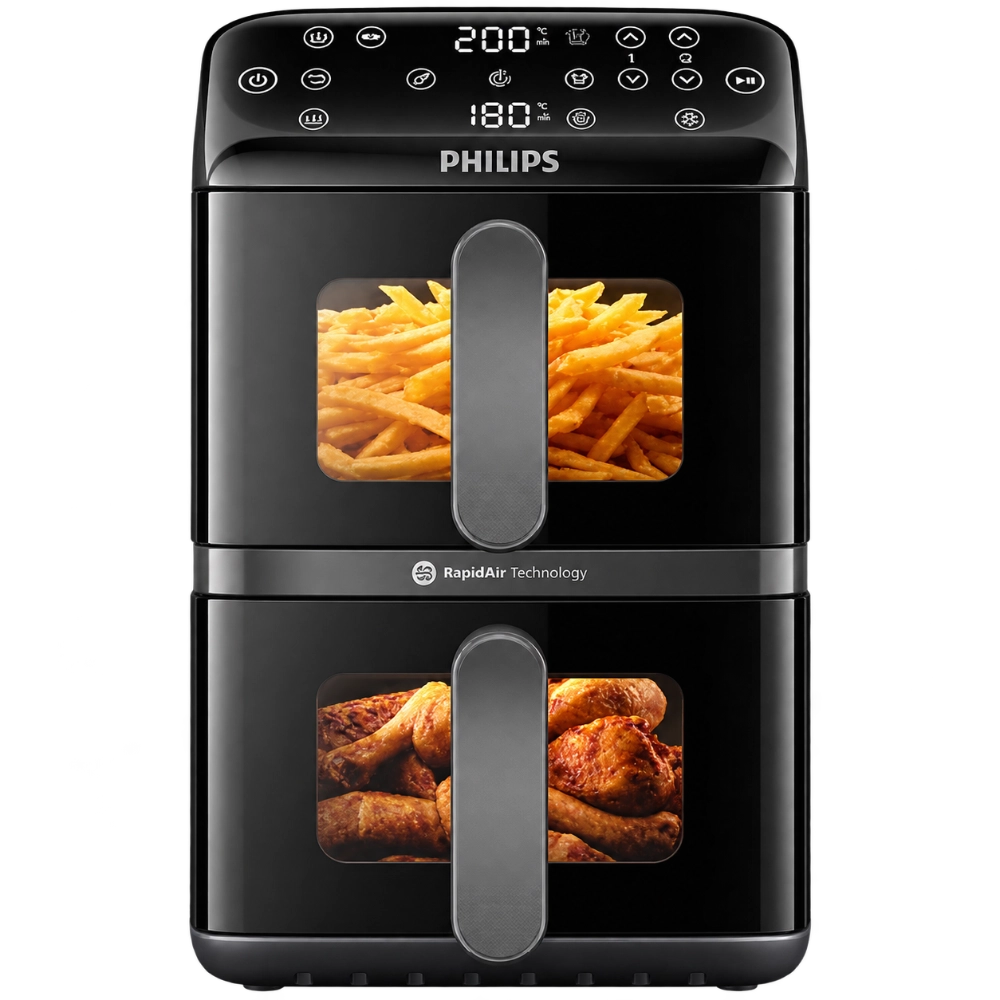 Philips Airfryer 4000 Series Stacked Dual Basket NA460/00