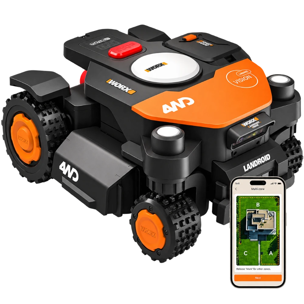 WORX Landroid Vision Cloud WR340E bis 600 m²